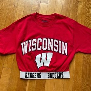 Wisconsin ribbed crop top